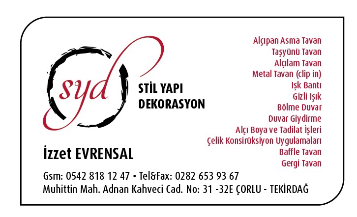 asma tavan tadilat işleri
